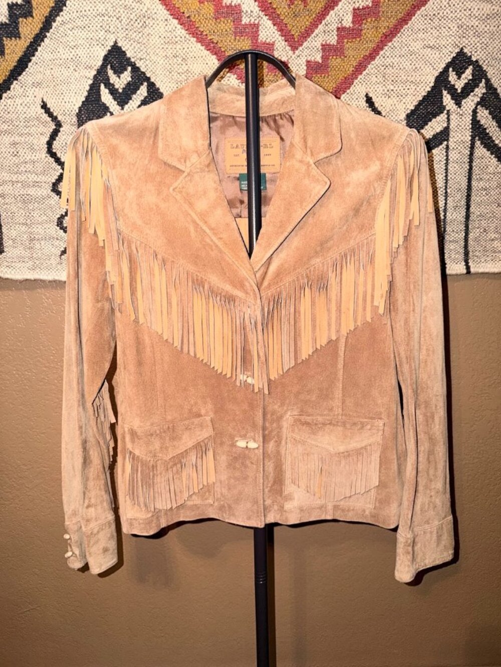 Suede Ralph Lauren Western Fringe Jacket
